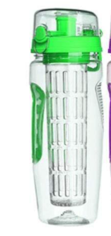 32Oz Fruit Infusing Infuser Water Bottle Water Fruit Bottle BPA Free Plastic Sport Fruit Infuser Water Bottles With Infuser Juice Shaker Drink Bo