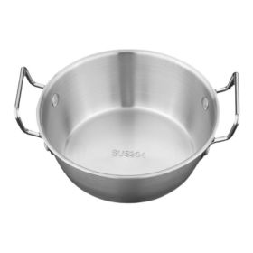 Double Ear Soup Bowl Snack Bowl for Household or Commerial (Color: Retro, Type: 17cm)