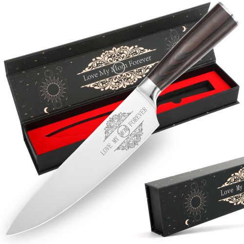 Gifts For Dad, Mom, Wife, Husband 8 Inch Chef Knife For Fathers Day Dad,Valentines Day, Mothers Day Gifts, Japanese 5cr15mov Kitchen Gyuto Chef K
